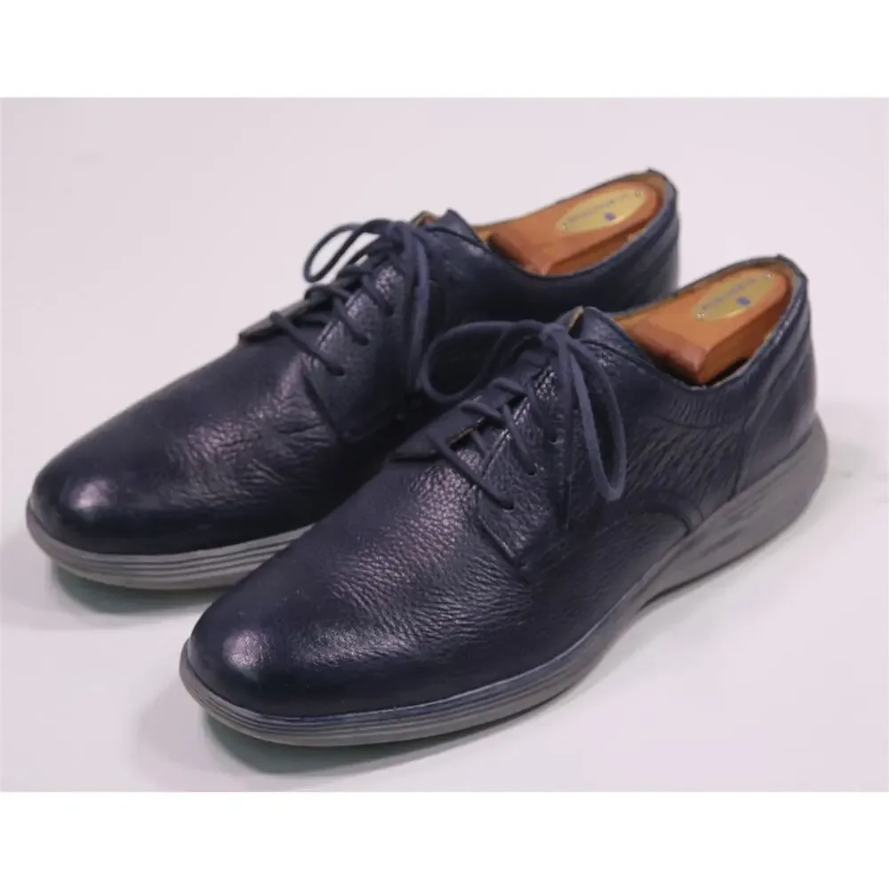 Cole-Haan Mens 2.ZeroGrand Stitchlite Navy Blue Dress Shoes US 10M